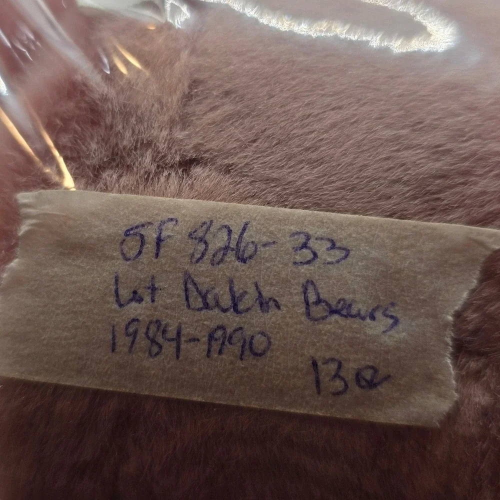 Dakin Plush Teddy Bear Lot Pink White Vintage 1984 1990 8in and 11in